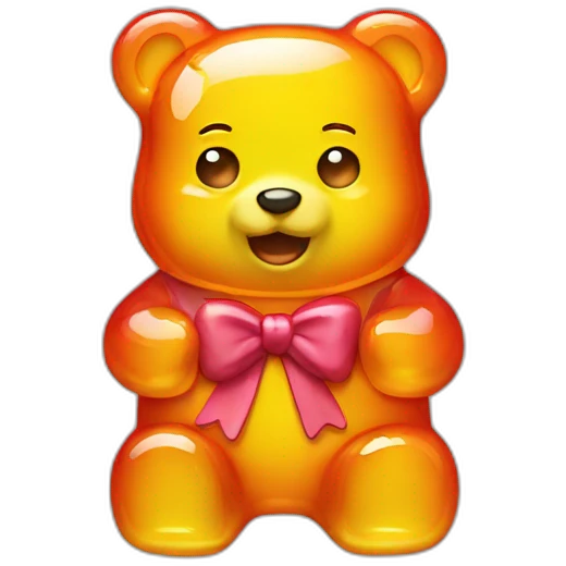 gummy bear transparent emoji