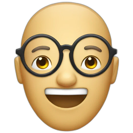 circle glasses emoji