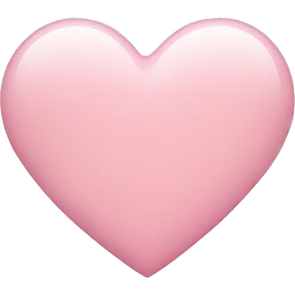 Light pink heart  emoji