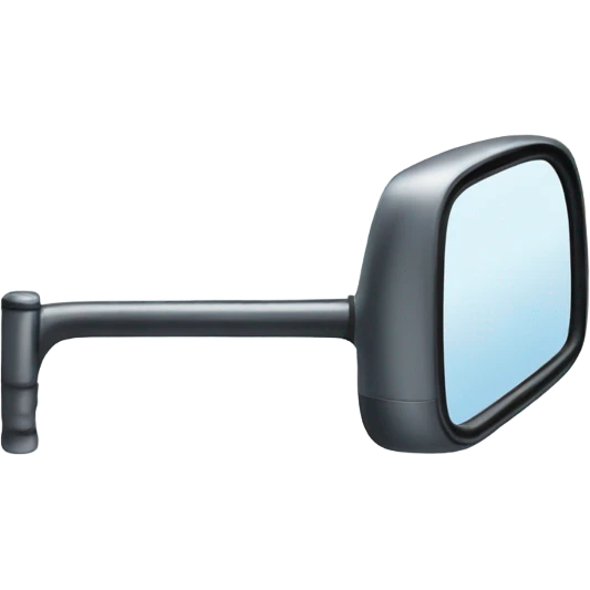 side mirror of a bus emoji