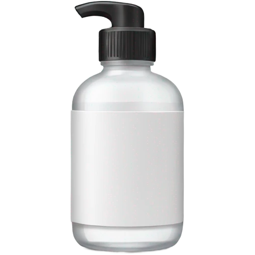 White bottle of hand sanitizer  emoji