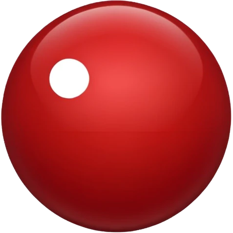 Dark Red point without face emoji