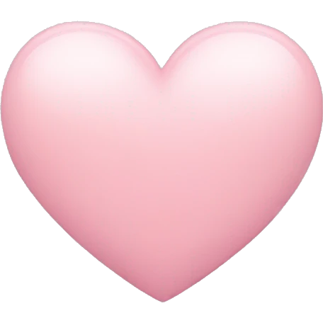 light pink heart  emoji