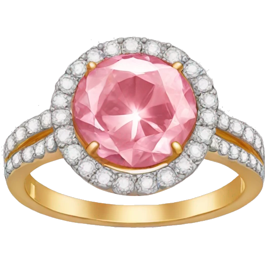 pink diamond ring emoji