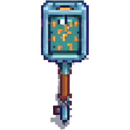 pixel art style lockpick, blocky and simple, Minecraft-inspired emoji