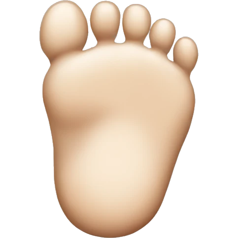 white foot emoji