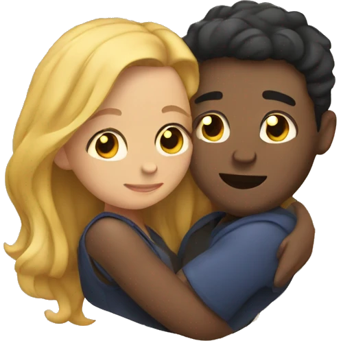 couple cuddling emoji