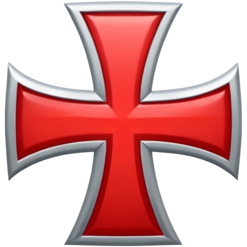 the red cross of the knights templar emoji