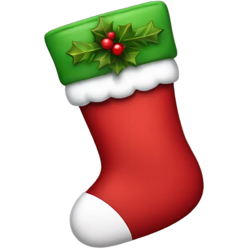 Christmas stocking emoji