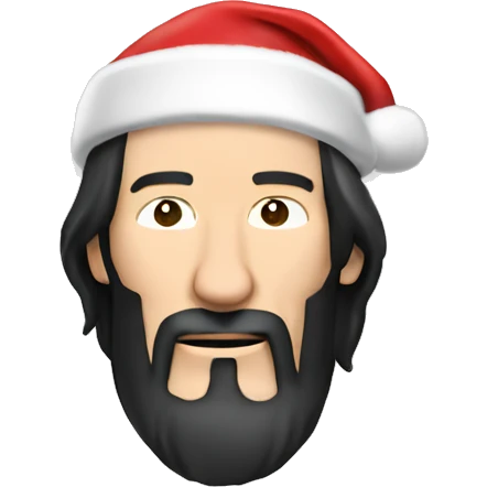 keanu reeves as santa claus emoji