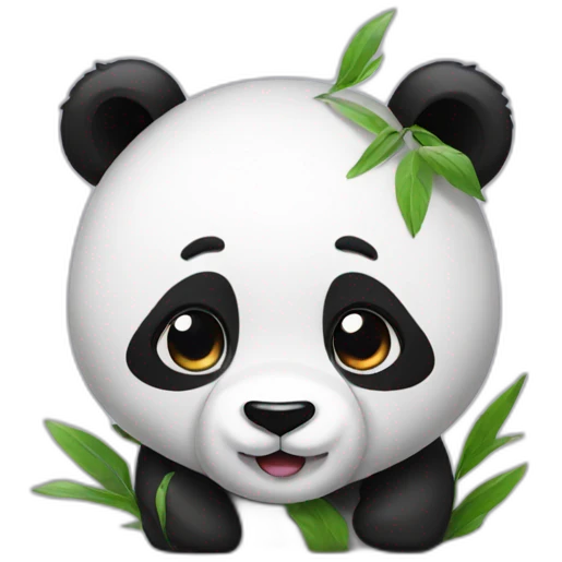 Panda with rep emoji