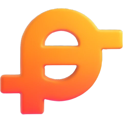dash symbol in tropical summer colors, playful and energetic, with a slight 3D effect emoji
