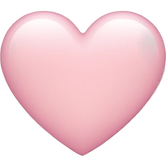 Light pink heart emoji