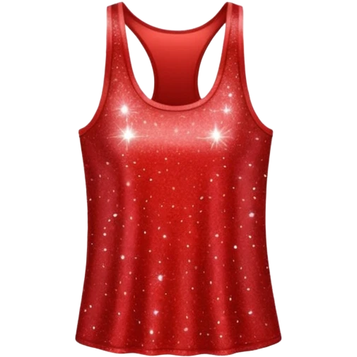 red glitter tank emoji