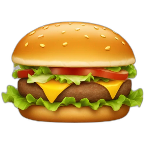 hamburger qui vole emoji