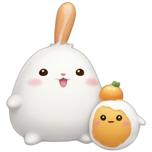 Molang and Piu piu emoji