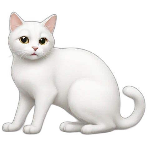 white cat emoji