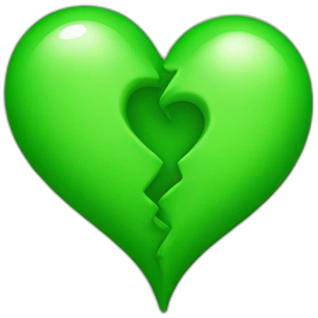 Two-Green-heart emoji