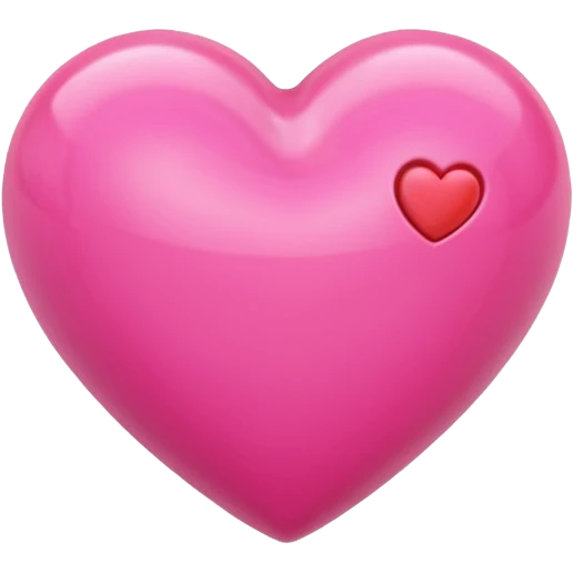 A heart that expresses a deep love for someone. With a pink style. And a 3d look emoji