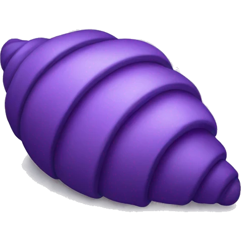 Purple croissant  emoji