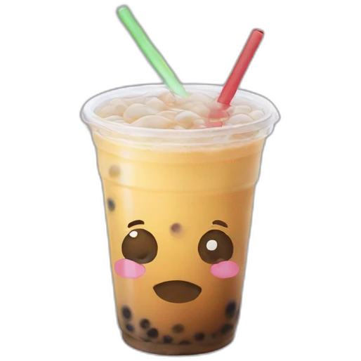 bubble tea crying emoji