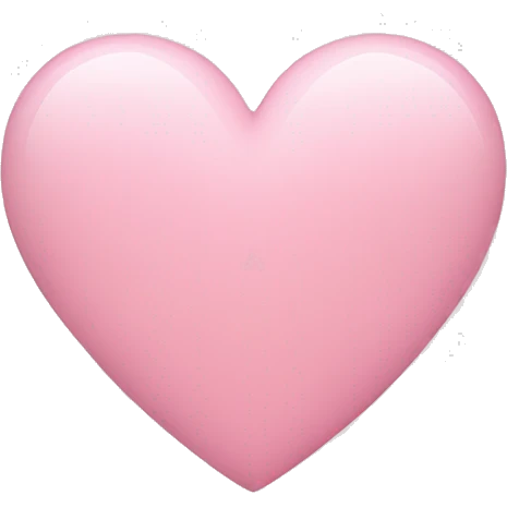 Light pink heart emoji