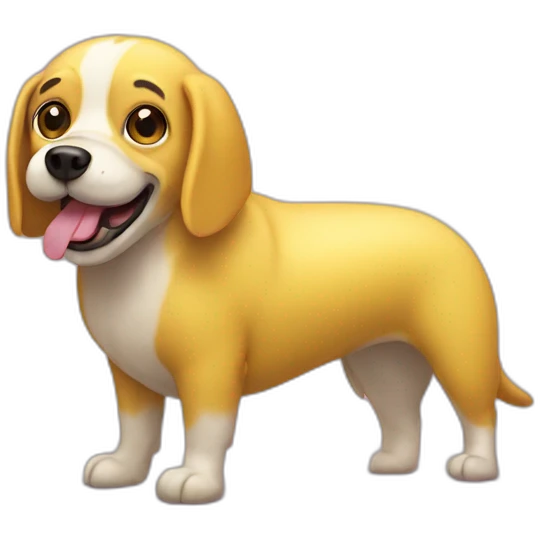 Banana dog emoji