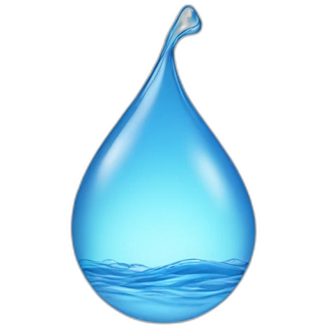 drop creates circular water waves emoji