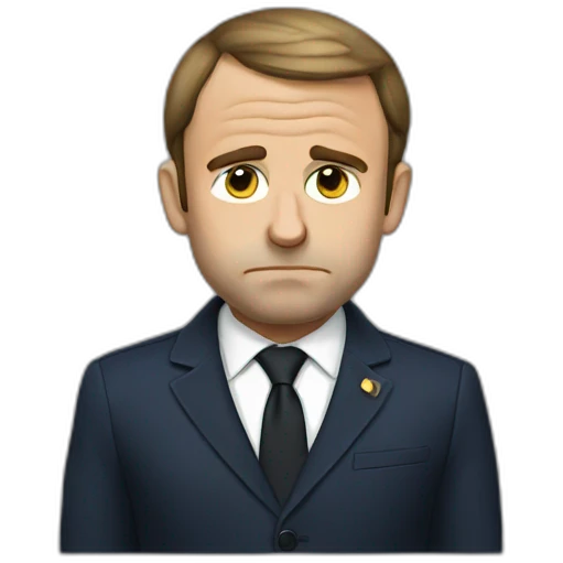 Sad macron emoji