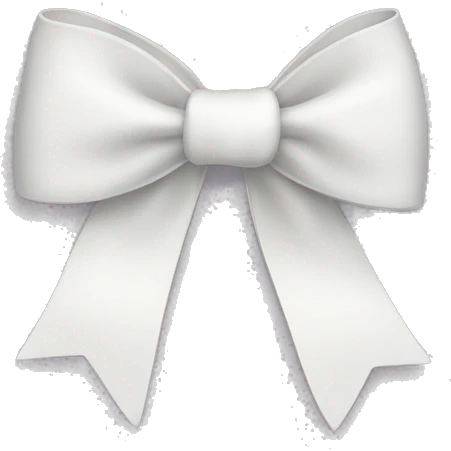 white bow emoji
