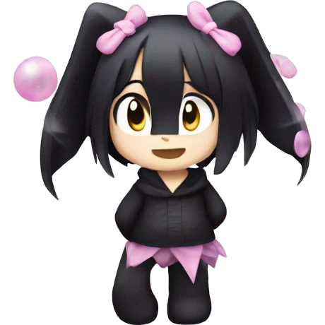 Kuromi sparkle emoji
