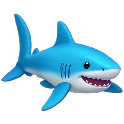 BLÅHAJ fluffy plushy toy shark emoji