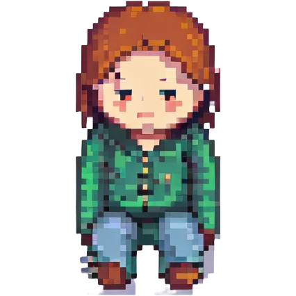 A person with a sad expression, looking lonely emoji