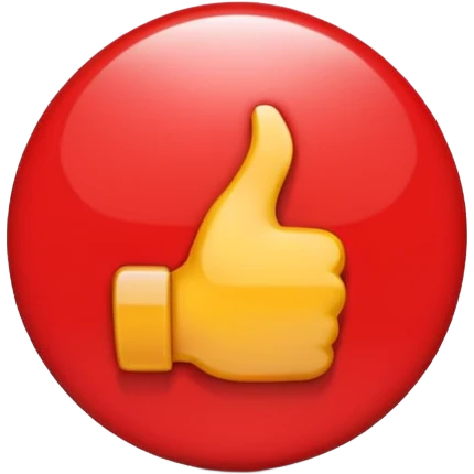 LIKE button for youtube emoji