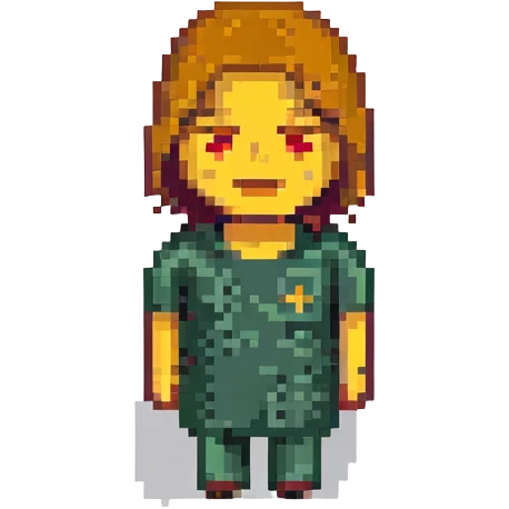 pixel art emoji of a person saying 'nah' with a dismissive gesture emoji
