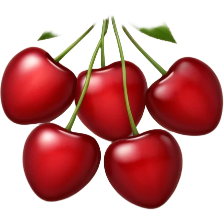 beige plate with cherries in it emoji