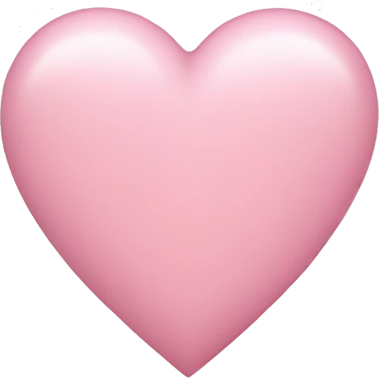 light pink heart emoji