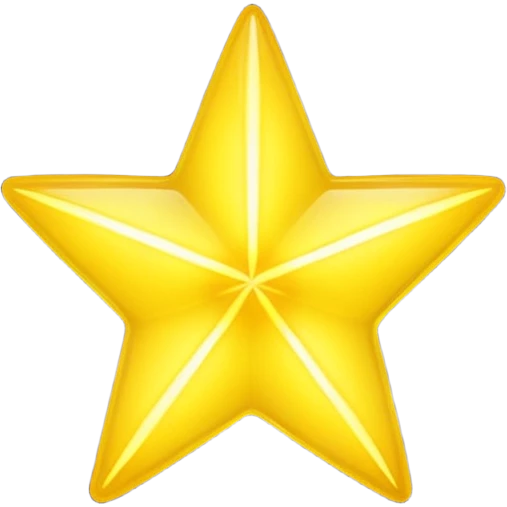 yellow star no face emoji
