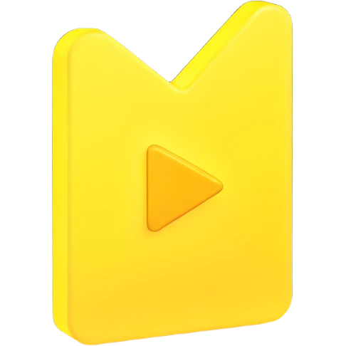 Graphic: 🎥 Play button icon (white) with yellow glow.
Animation: Play button pulses softly.
Background: Transparent.


 emoji