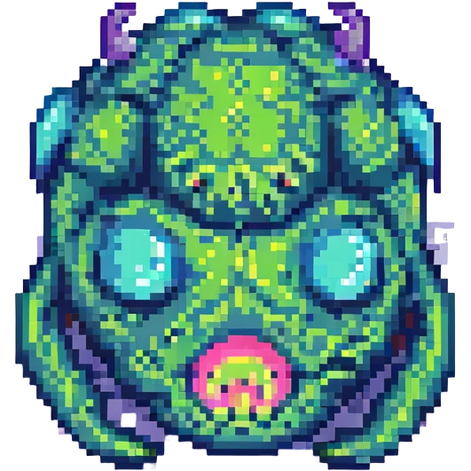 slime monster pixel art emoji