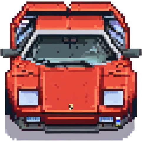 красная Lamborghini Countach, no background emoji