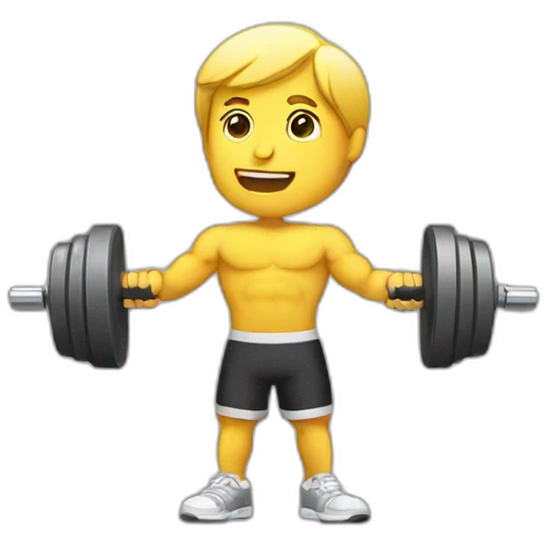 lifting a dumbell with one arm emoji