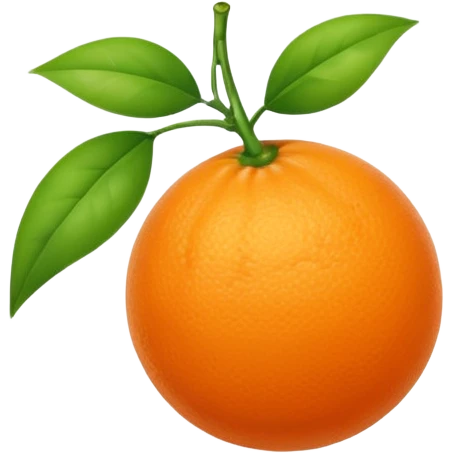 Orange fruitwith a Stem  emoji