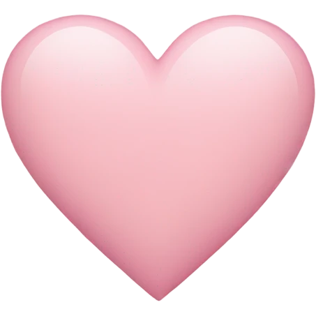 Light pink heart  emoji