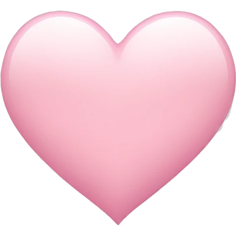 Light pink heart emoji emoji