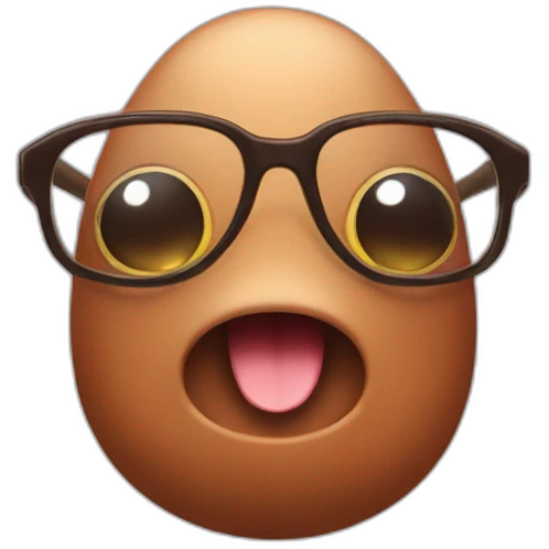diglet with glasses emoji
