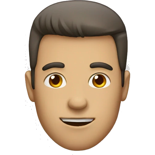 An alpha male with a square wide jaw,  emoji