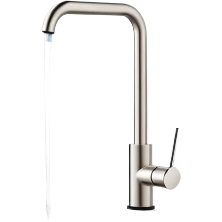 “A slim countertop direct-flow water purifier without water tank, minimal white design with a single faucet, standing on a kitchen counter, soft lighting, modern style” emoji