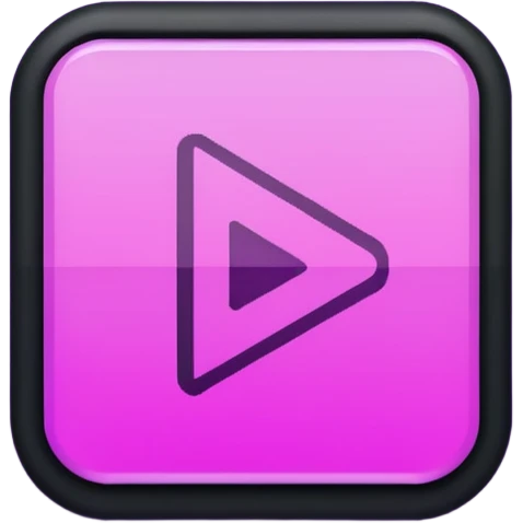 Necesito botones para un reproductor de música, los botones tienen que mezclar un estilo pixel art con vaporwave y usar como coló principal un morado, tienen que ser de: emoji