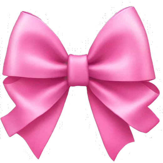 pink bow emoji